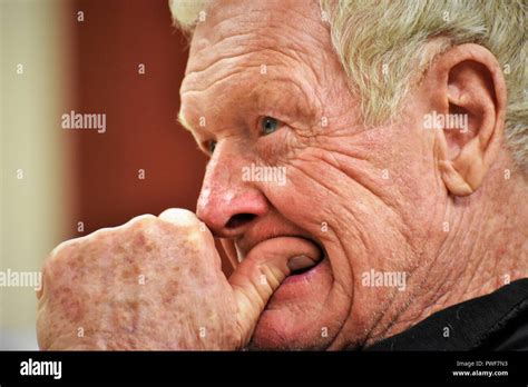 77 year old white man thinking Stock Photo - Alamy