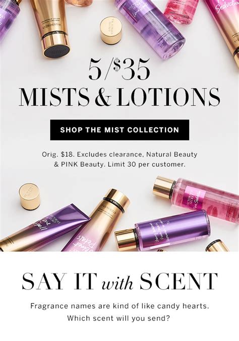 Victoria's Secret: 5/$35 Mists & Lotions: Shop your ️ out. | Milled