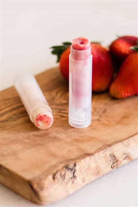 Homemade Sweet Strawberry Chapstick - Our Oily House