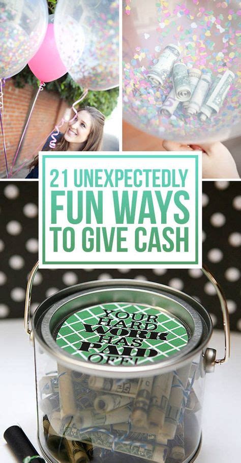 21 Surprisingly Fun Ways To Give Cash As A Gift | Creative money gifts, Birthday money, 21st gifts