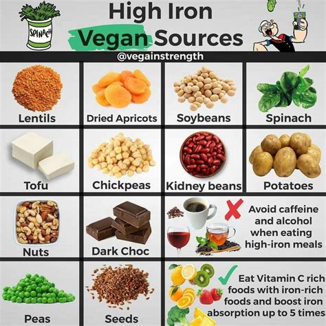 Vegan sources | Foods with iron, Foods high in iron, Iron rich foods