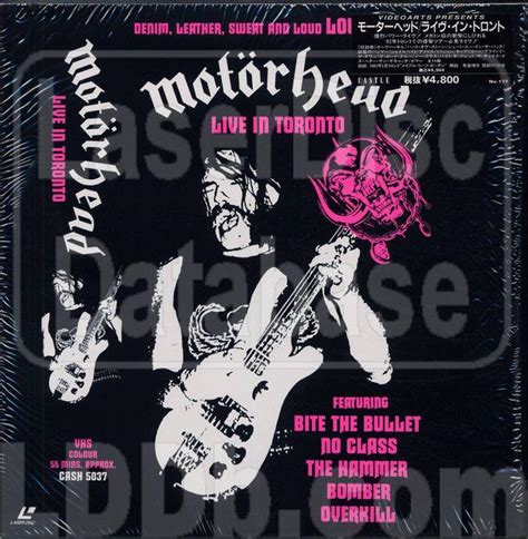 LaserDisc Database - Motorhead: Live in Toronto [VALC-3177] on LD LaserDisc