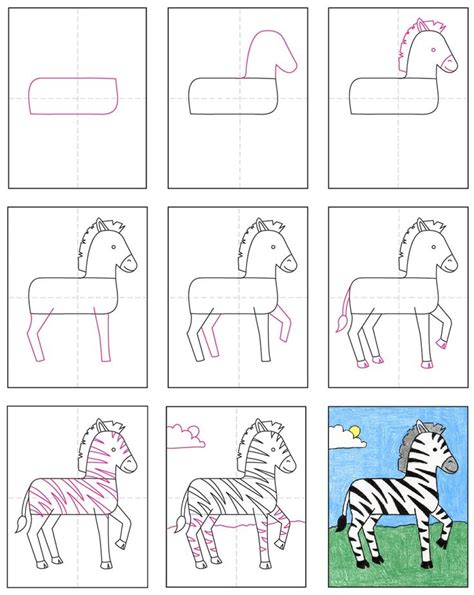 How to Draw a Zebra · Art Projects for Kids | Zebra art project, Zebra art, Zebra drawing