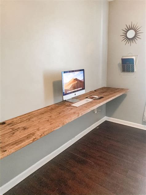 DIY Floating Desk Under $100 – SIMPLY SHEMWELL | Diy floating desk, Home decor, Home diy