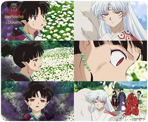 Kagura, realizing Sesshomaru was actually rushing to see her and not to ...