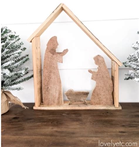 Simple Wooden Nativity – Free Woodworking Plan.com