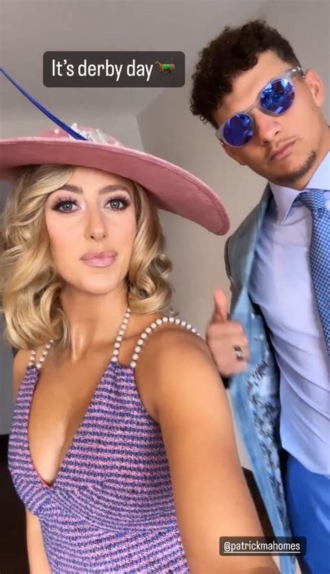 Brittany Mahomes stuns in busty Kentucky Derby outfit as Davante Adams reunites with Aaron ...