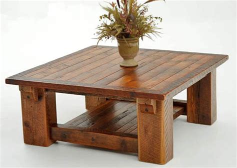 Barnwood Coffee Table, Coffee Table With Shelf, Rustic Coffee Tables, Coffee And End Tables ...
