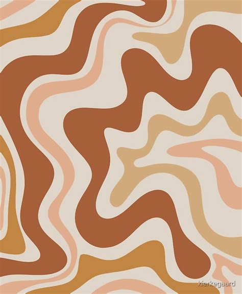 Liquid Swirl Retro Modern Abstract in Earth Tones Art Print by kierkegaard | Picture collage ...