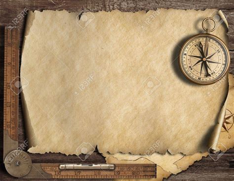 Old blank map background with compass. Adventure or discovery concept… | Background for ...