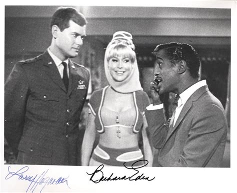 I Dream Of Jeannie TV Cast - Autographed Signed Photograph co-signed by: Barbara Eden, Larry ...