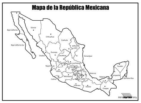 Dibujo de la republica mexicana - Imagui