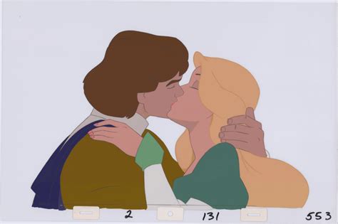 Art Cels Derek & Odette Kiss (Sequence 2-131) | Celluloid Art The Swan Princess