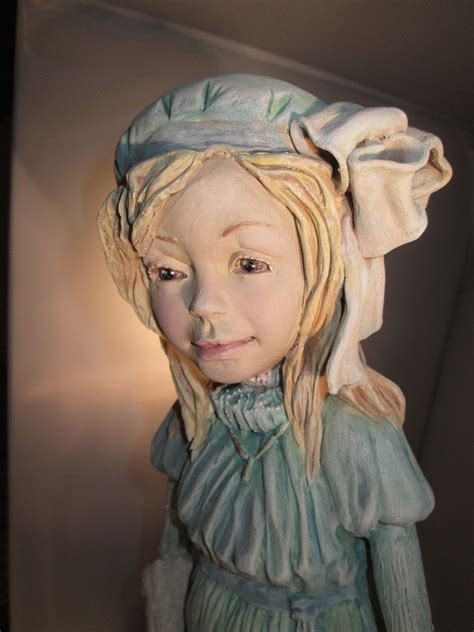 17" Original Clay Creation doll hand modeled OOAK sculpture by Kathy Steinke