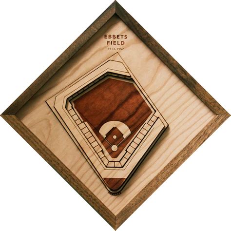 Ebbets Field Wooden Diamond - the Stadium Shoppe