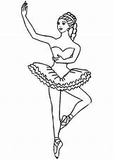 Cute Ballerina Coloring Page  Free Printable Pages For Kids sketch template