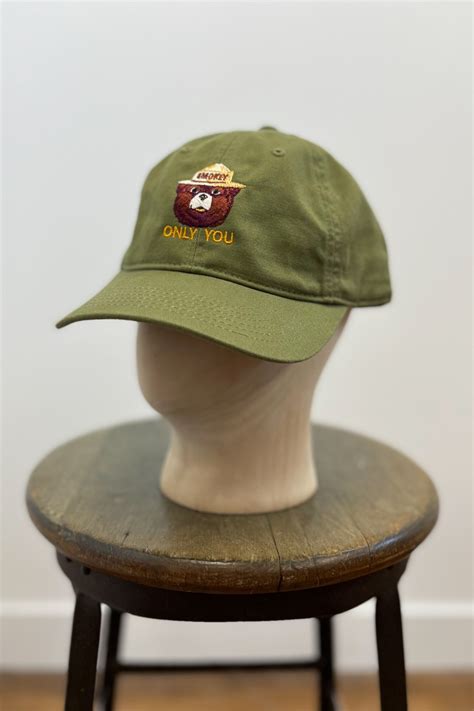 The Printed Image Smokey Bear Hat Olive - Made in China | Hats | Independence