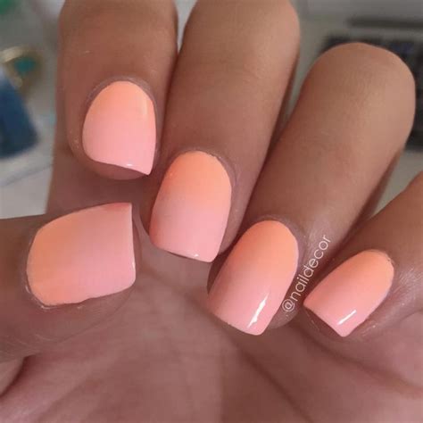 neon peach nails @naildecor (floss gloss- pony + colour club- hot hot hot pants) | #nail polish ...