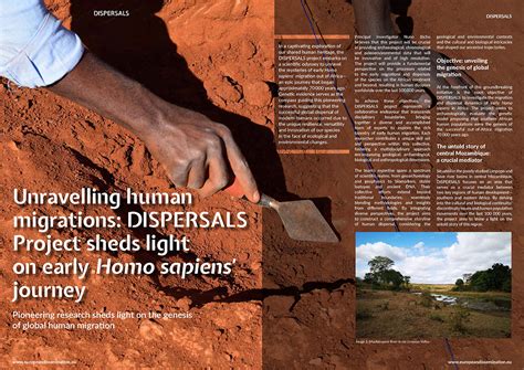 Unravelling human migrations: DISPERSALS Project sheds light on early Homo sapiens' journey » EDMA