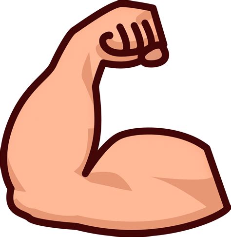 "muscle (plain)" Emoji - Download for free – Iconduck