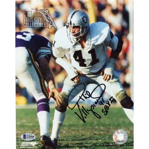 Phil Villapiano SB XI Autographed Oakland Raiders 8x10 Photo - BAS COA ...