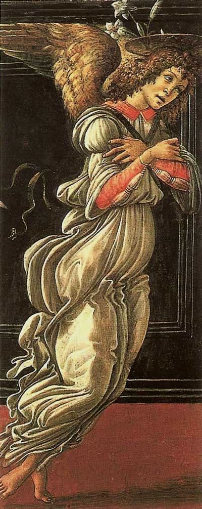 Angel of the Annunciation by Sandro Botticelli