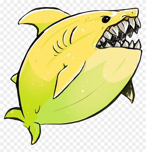 Lemon Shark Drawing Clip Art - Lemon Shark Png - Free Transparent PNG Clipart Images Download