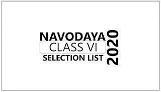 JAVAHAR NAVODAY EXAM DISTRICT WISE SELECTION LIST 2020 - HAPPY TO HELP TECH