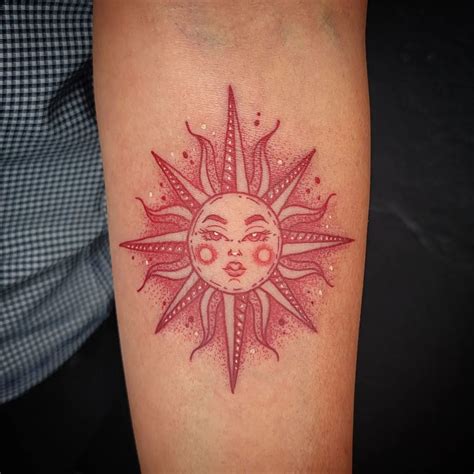 Red Sun Tattoo Meaning and Rising Sun Tattoo Design