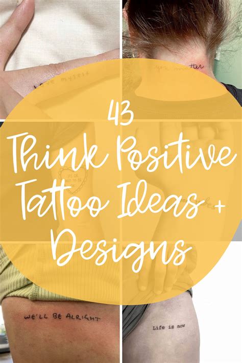 43+ Think Positive Tattoo Ideas + Designs - Tattoo Glee