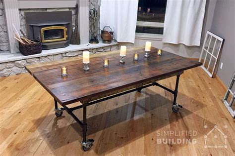 DIY Industrial Kitchen Table – Things In The Kitchen