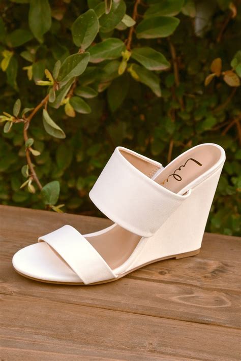 White Sandals - White Wedge Sandals - Wedge Sandals - Lulus