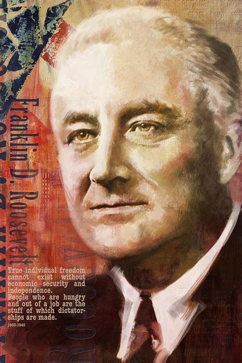 Franklin D. Roosevelt Painting by Corporate Art Task Force - Pixels