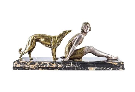 Art Deco Gilt Bronze and Silvered Sculpture by Dimitri Chiparus #ArtDeco | Sculpture, Art, Art ...