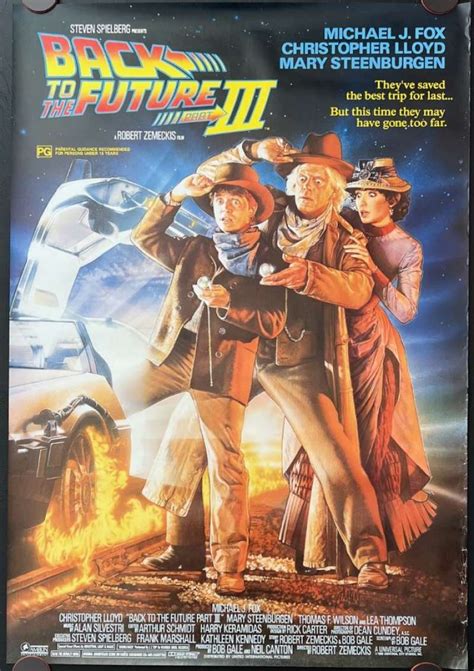 All About Movies - Back To The Future Part 3 Movie Poster Original One Sheet Michael J Fox