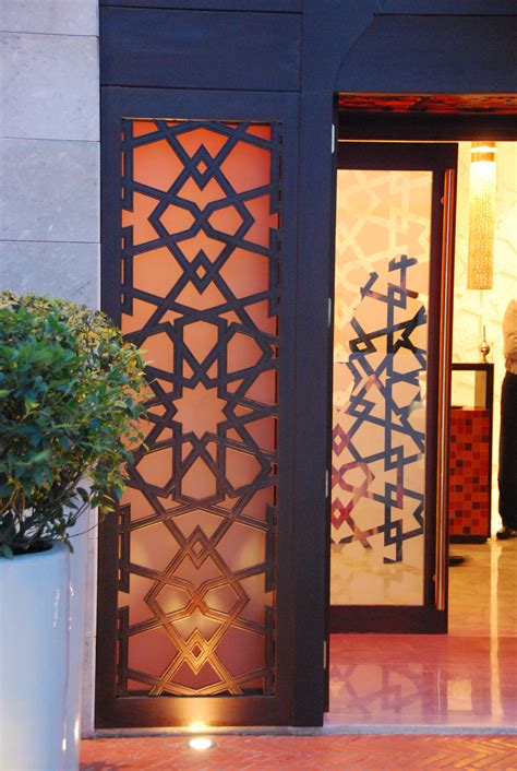 Main entrance to restaurant in arabic style | Door design, Restaurant door, Moroccan doors