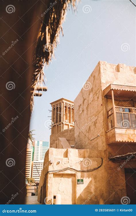 Old Dubai stock image. Image of dubai, street, arabian - 283585601