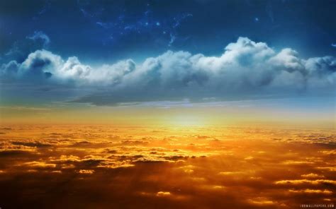 Sunrise Clouds wallpaper | nature and landscape | Wallpaper Better