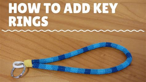 How To Add Key Rings To Lanyards & Keychains - YouTube