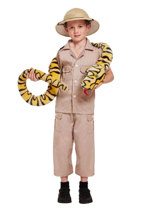 Children Safari Explorer Costume Kids School Jungle Fancy Dress Party ...