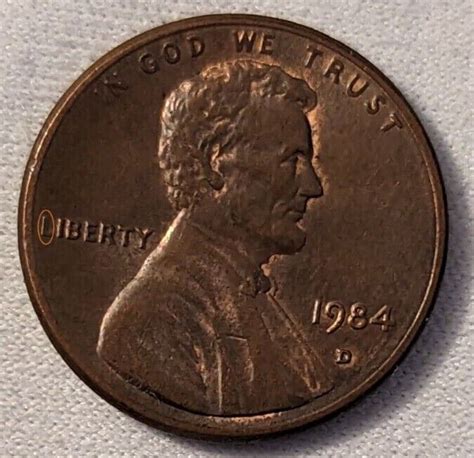 1984 D PENNY WITH A FAT FLAT L IN LIBERTY RB MAKE AN OFFER | eBay