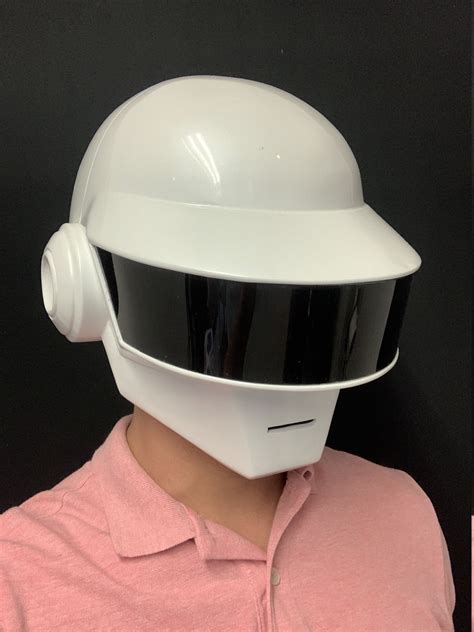 Daft Punk Helmet Thomas Bangalter White Pearl | Etsy