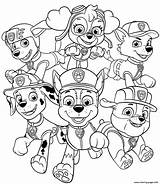 All Paw Patrol Pups Coloring Page Printable sketch template