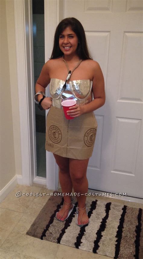 Anything But Clothes (ABC) Party Costume Idea: Chipotle