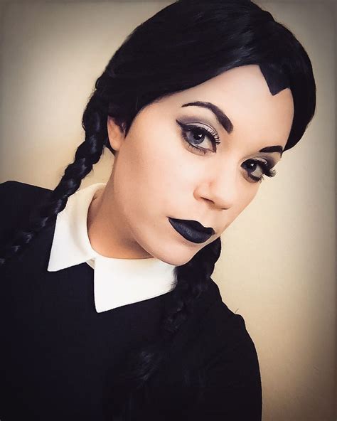 Wednesday Addams makeup & costume #AddamsFamily #Halloween #Costume # ...