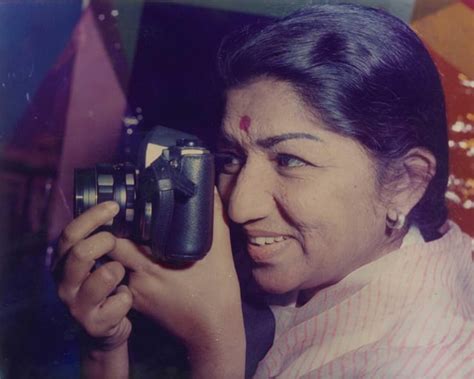 A young Lata Mangeshkar exploring one of her hidden talents, photography. : r/ClassicDesiCelebs