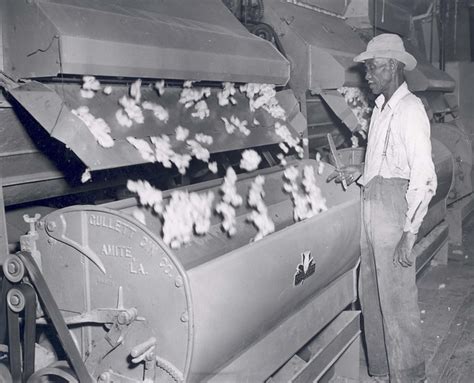 Cotton Gin | Negro worker at a Cotton Gin, ca 1940's | By: USDAgov ...