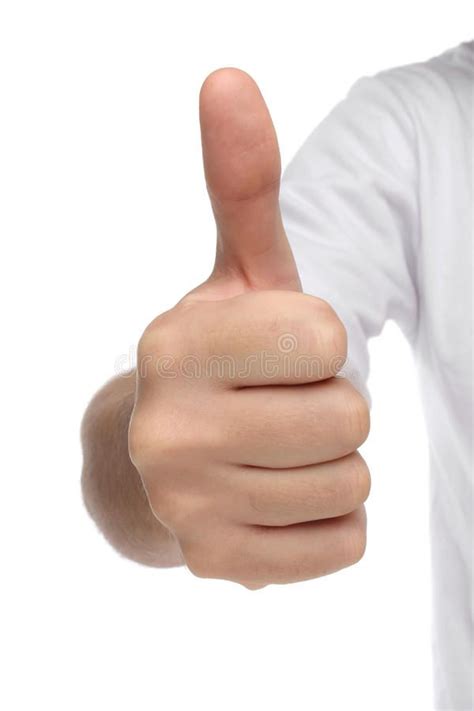 Thumbs Up Gesture by Male Hand