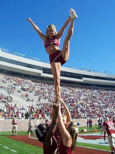 fsu-cheerleader-kick | Hot cheerleaders on the football fiel… | Flickr