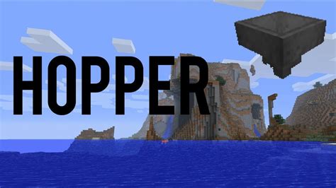 How To Make And Use A Hopper In Minecraft - YouTube